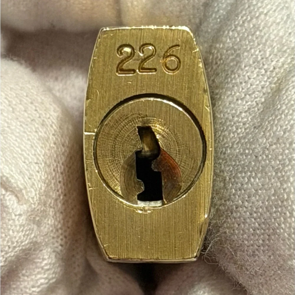 Louis Vuitton Gold Padlock with Key